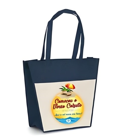 Bolsa/Sacola em Nylon com foli lateral e fundo Diversos Modelos e cores