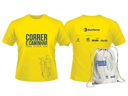 Kit para corrida – Camiseta Dry Fit c/ saco mochila