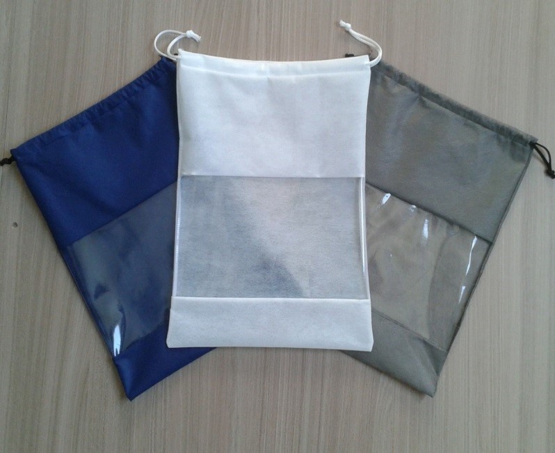 Embalagem para sapatos em TNT com visor